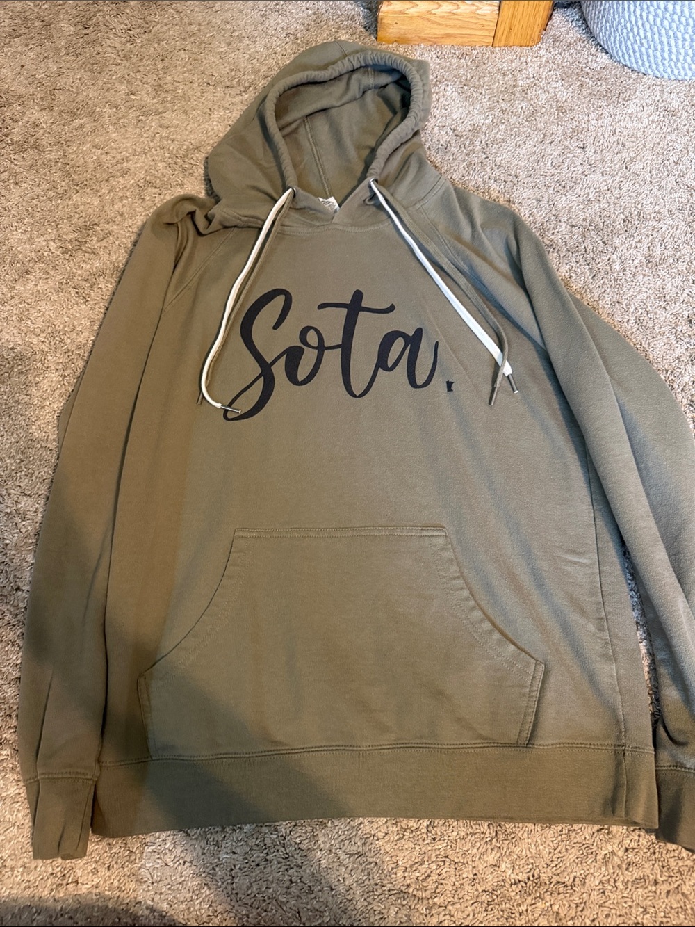 Sota Olive Green Hooded Sweater